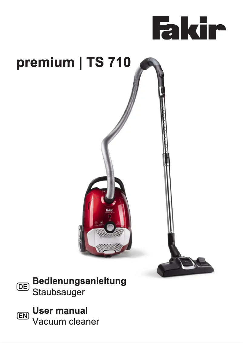Page n°1 - Manuel utilisateur Fakir Premium TS 710