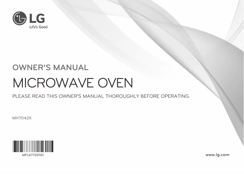 Página 1 del manual Manual de usuario LG MH7042X