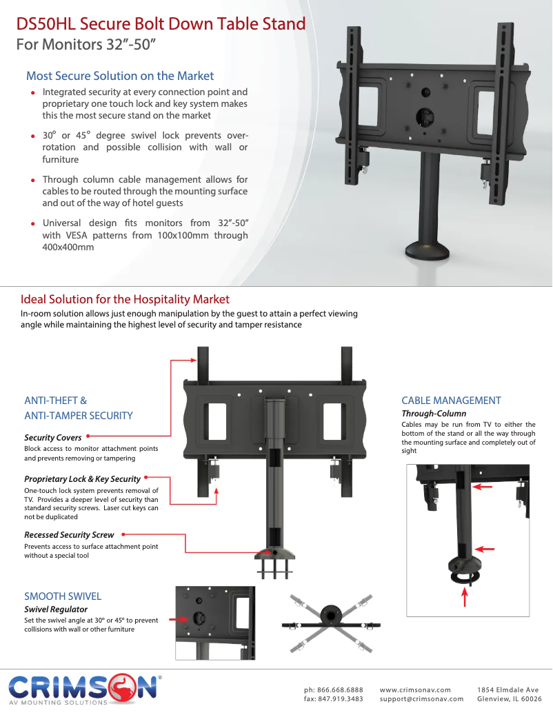 Page n°1 - Fiche technique Crimson DS50HL