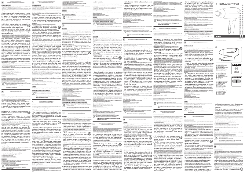 Página 1 del manual Manual de usuario Rowenta Nomad CV3323