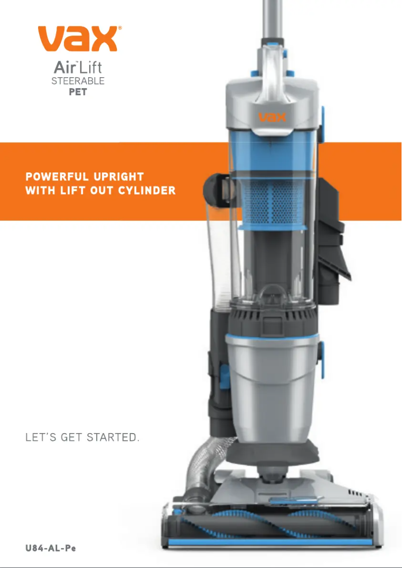 Imagen de la primera página del manual del dispositivo Air Lift Steerable Pet U84-AL-Pe