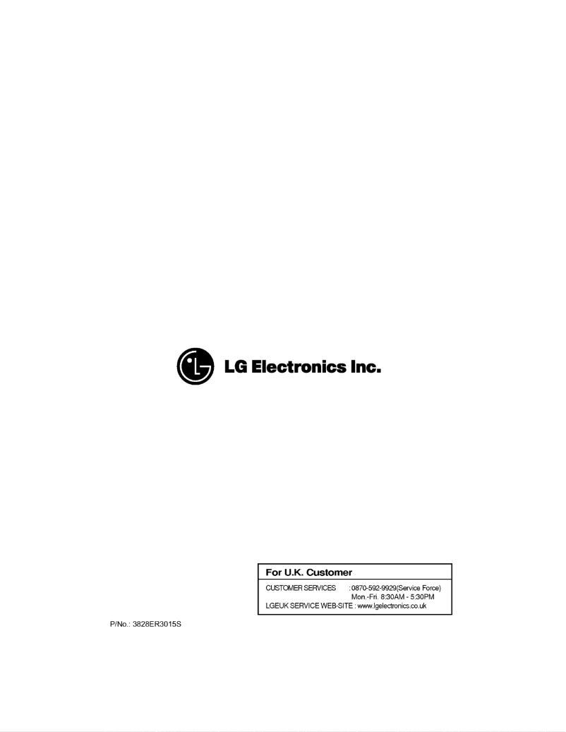 Page n°1 - Manuel utilisateur LG WD-80165N