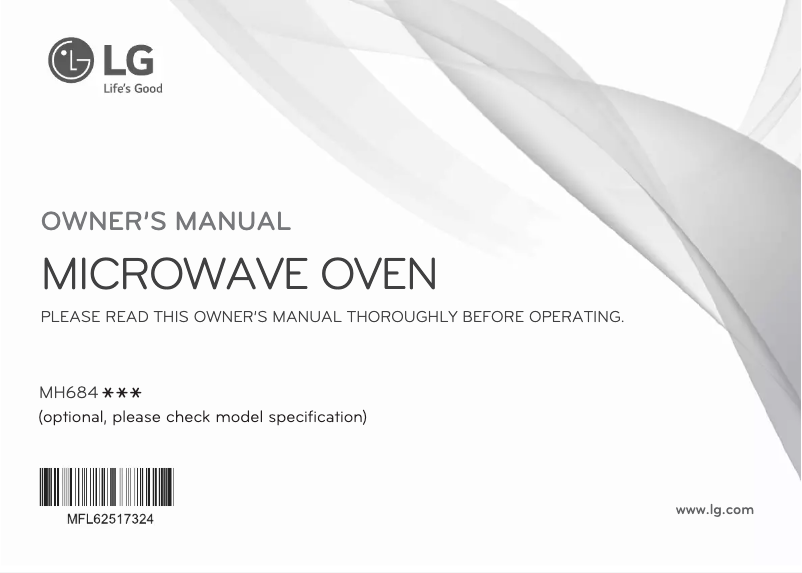 Page n°1 - Manuel utilisateur LG MH6842B
