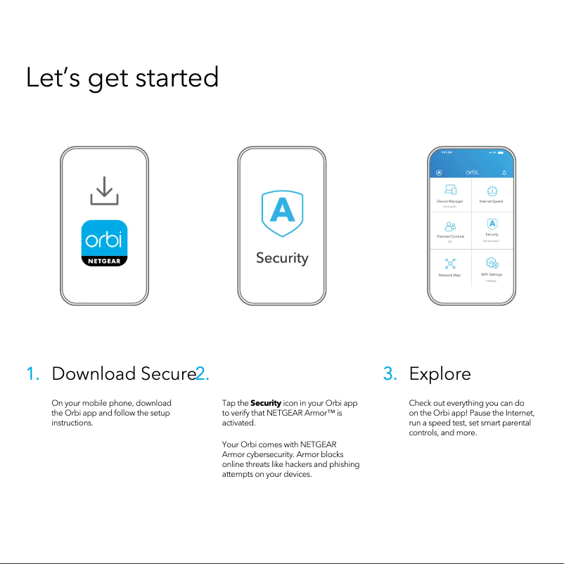 Page n°1 - Guide d'installation Netgear Orbi RBK14