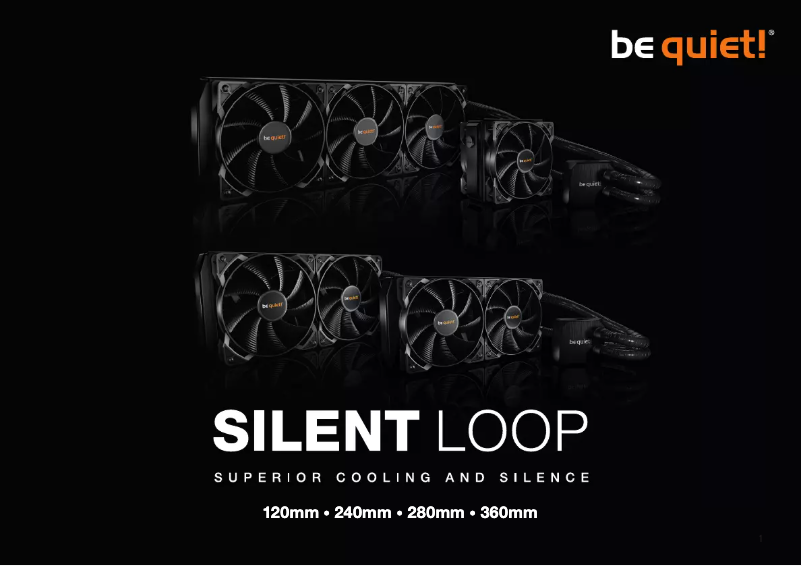 Page 1 de la notice Manuel utilisateur Be Quiet! Silent Loop