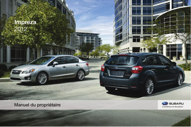 Página 1 del manual Manual de usuario Subaru Impreza (2012)