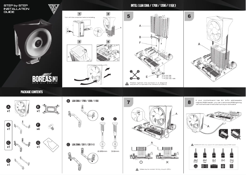 Page 1 de la notice Manuel utilisateur Gamdias Boreas M1-610