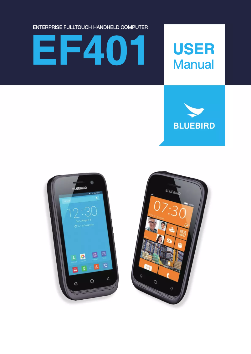 Page n°1 - Manuel utilisateur Bluebird EF401