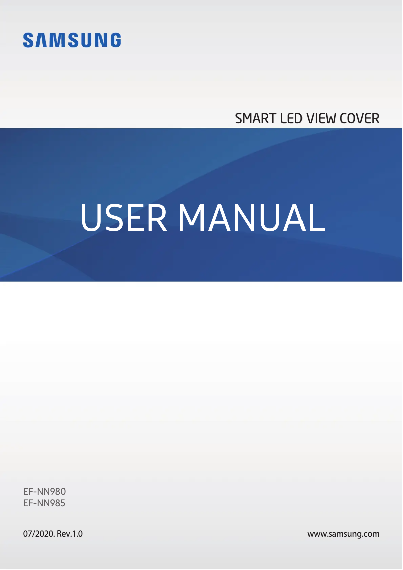 Page n°1 - Manuel utilisateur Samsung EF-NN985