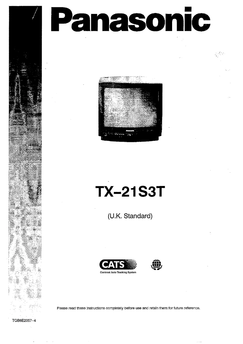 Image de la première page du manuel de l'appareil TX-21S3T