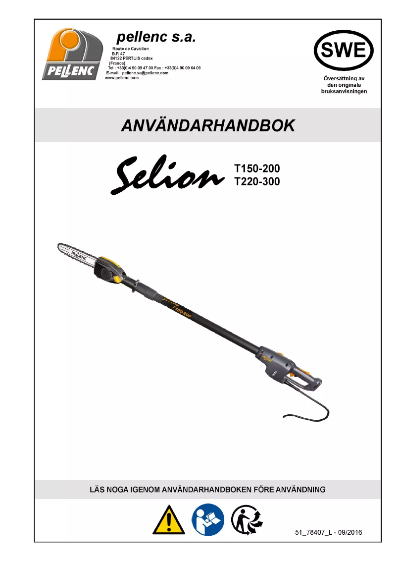 Image de la première page du manuel de l'appareil T220-300