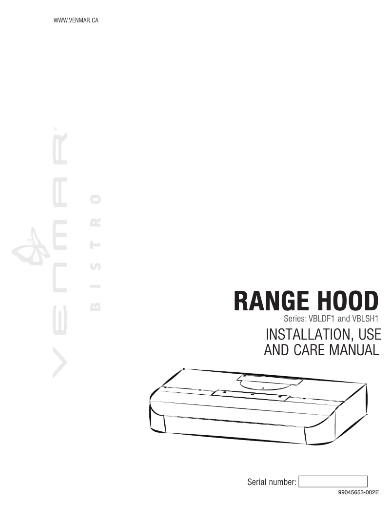 Image de la première page du manuel de l'appareil Bistro VBLDF130SS