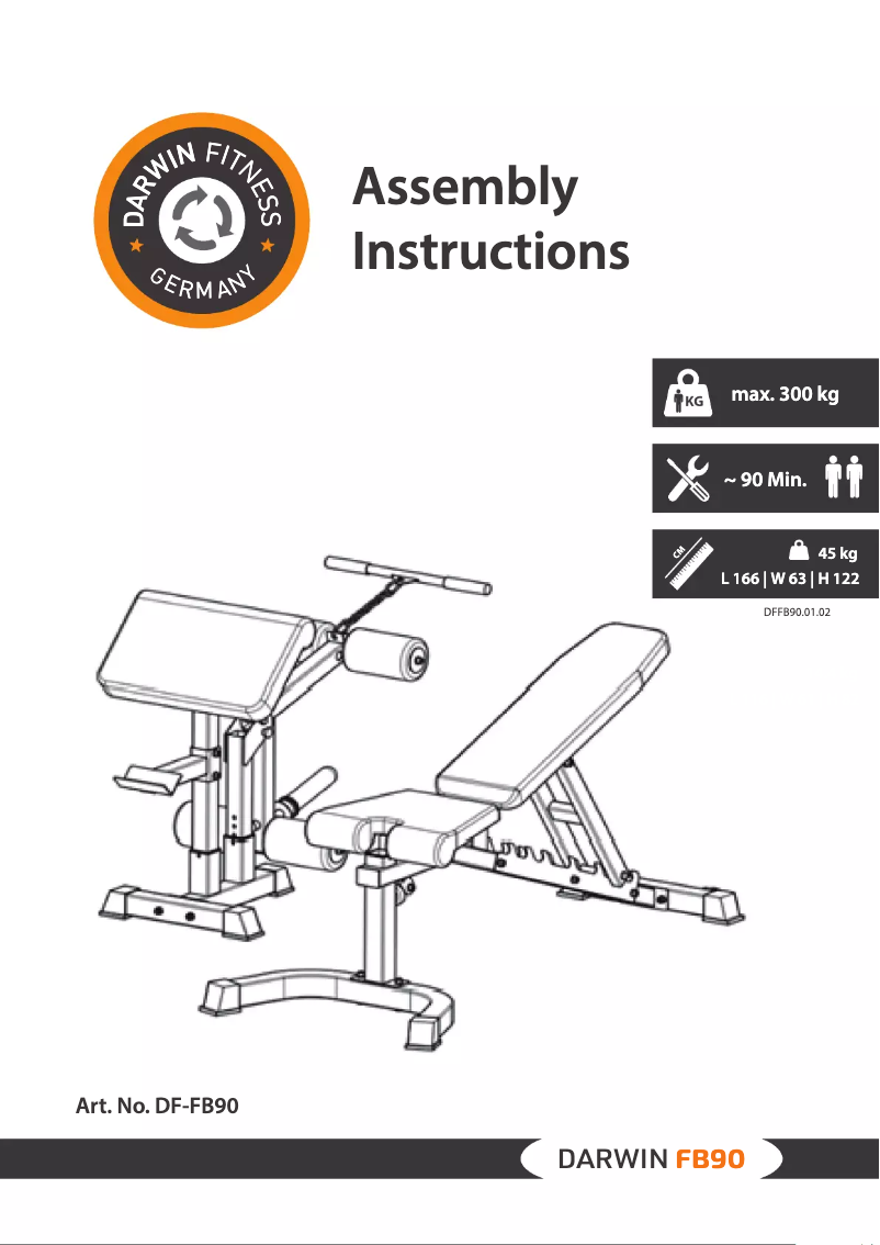 Page n°1 - Manuel utilisateur Darwin FB90