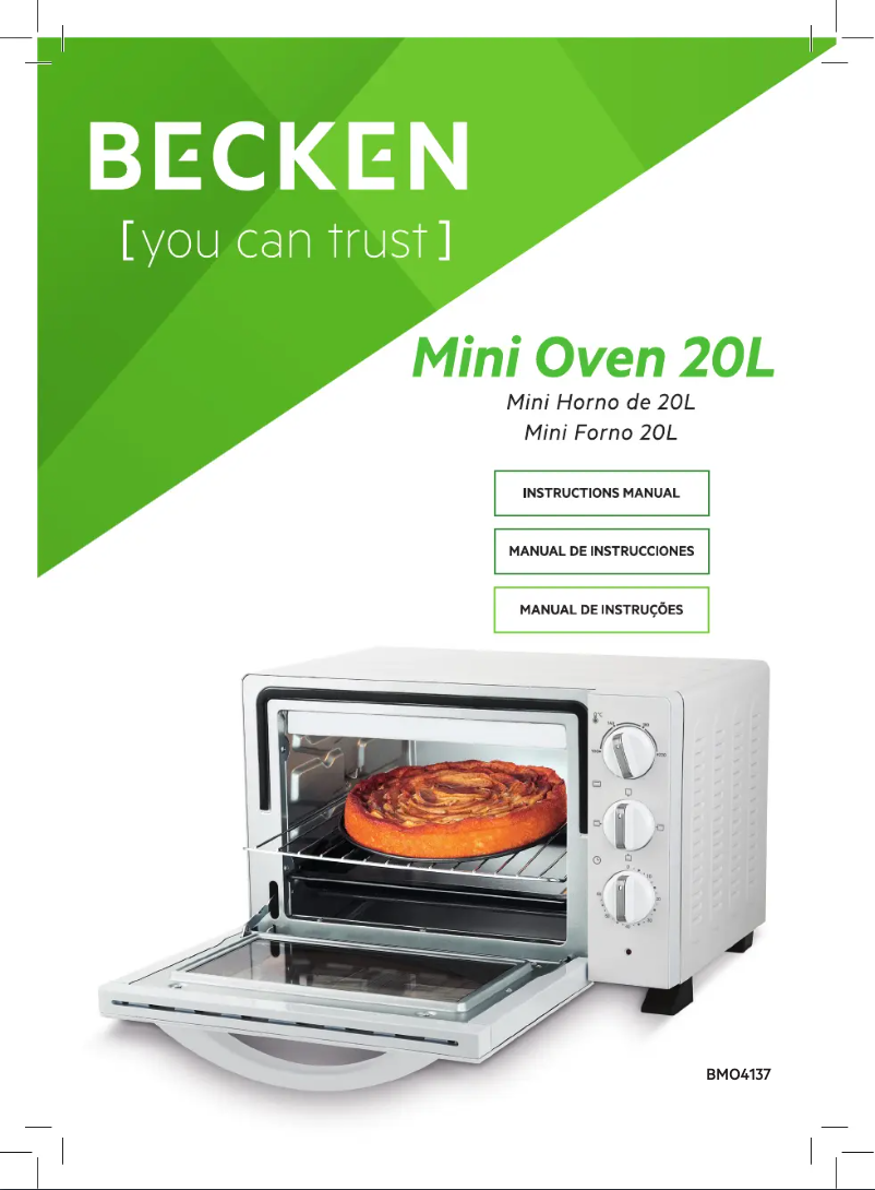 Page 1 de la notice Manuel utilisateur Becken BMO4137