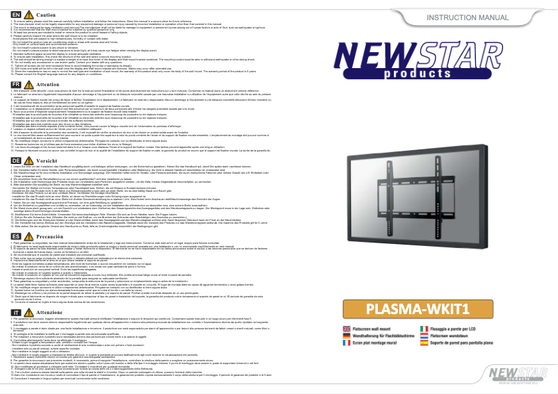 Image de la première page du manuel de l'appareil PLASMA-WKIT1