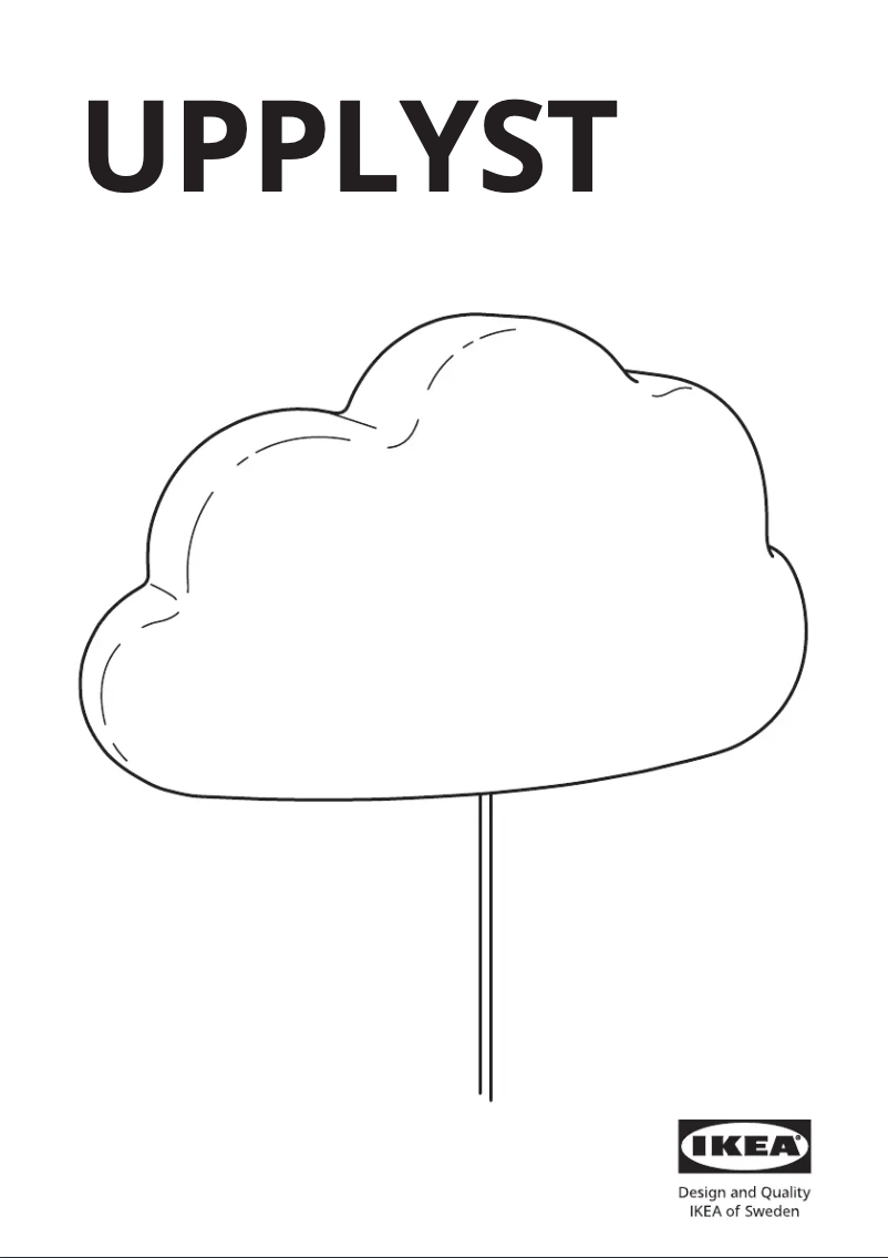 Page 1 de la notice Manuel utilisateur Ikea UPPLYST 204.408.28