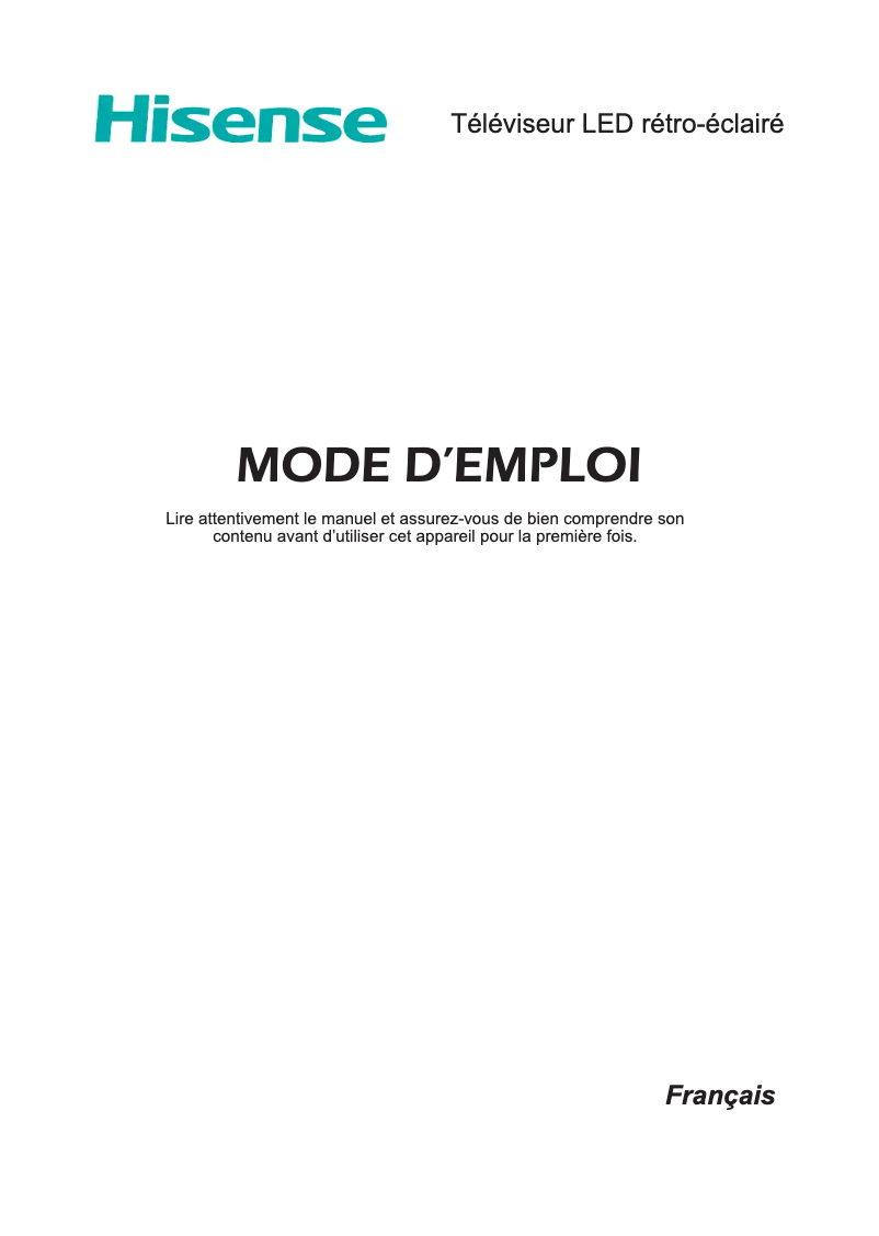 Image de la première page du manuel de l'appareil 49M2600