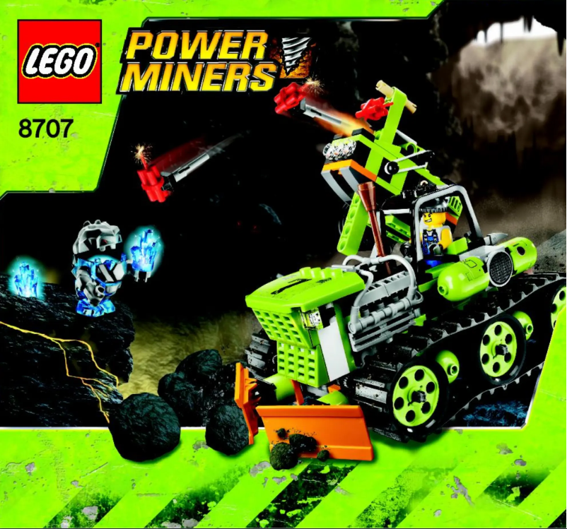 Page n°1 - Manuel utilisateur Lego Power Miners 8707