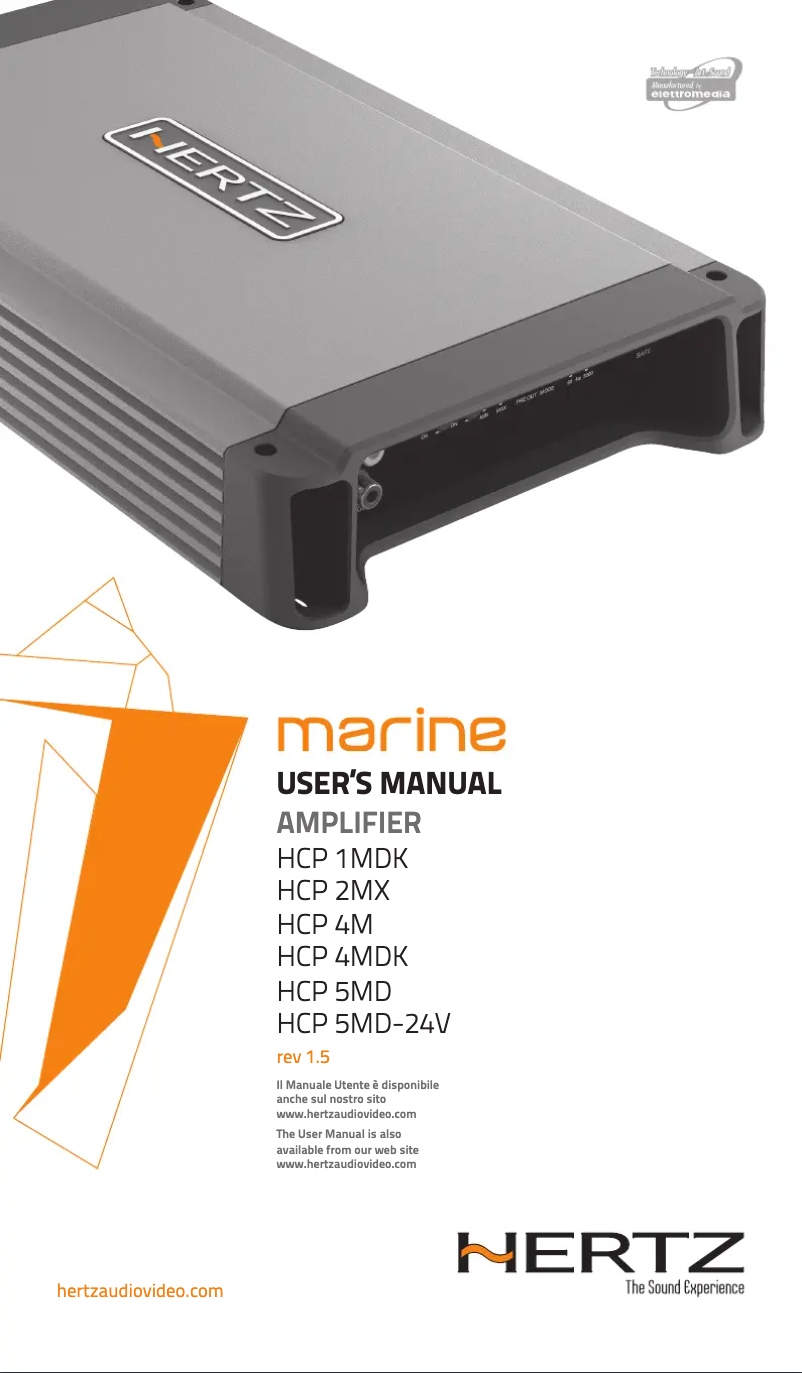 Page 1 de la notice Manuel utilisateur Hertz HCP 4MDK