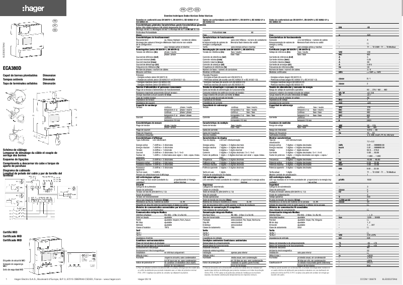 Image de la première page du manuel de l'appareil ECA380D