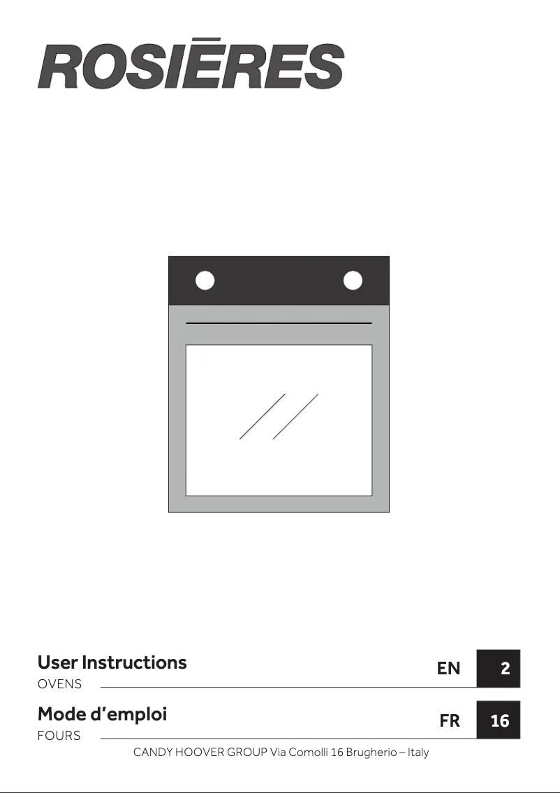 Image de la première page du manuel de l'appareil RFC303379PNI