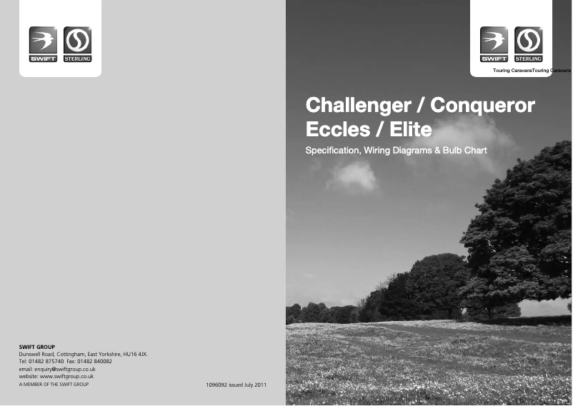 Página 1 del manual Manual de usuario Swift Challenger (2012)