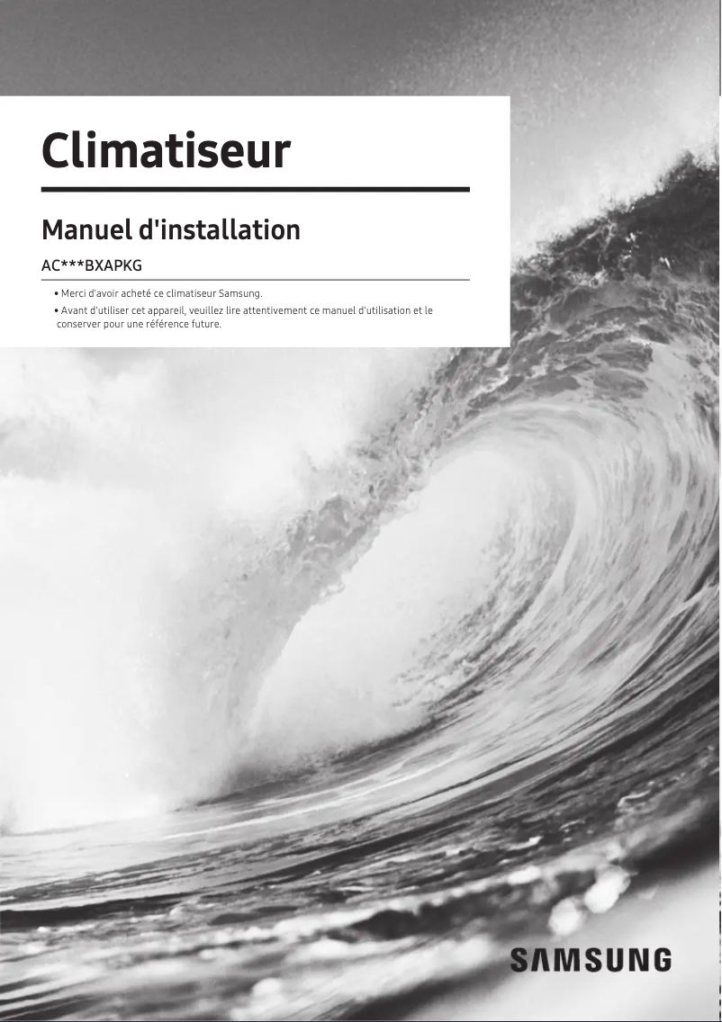 Page n°1 - Manuel utilisateur Samsung AC035BXAPKG