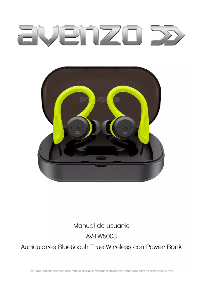 Page n°1 - Manuel utilisateur Avenzo AV-TW5003G