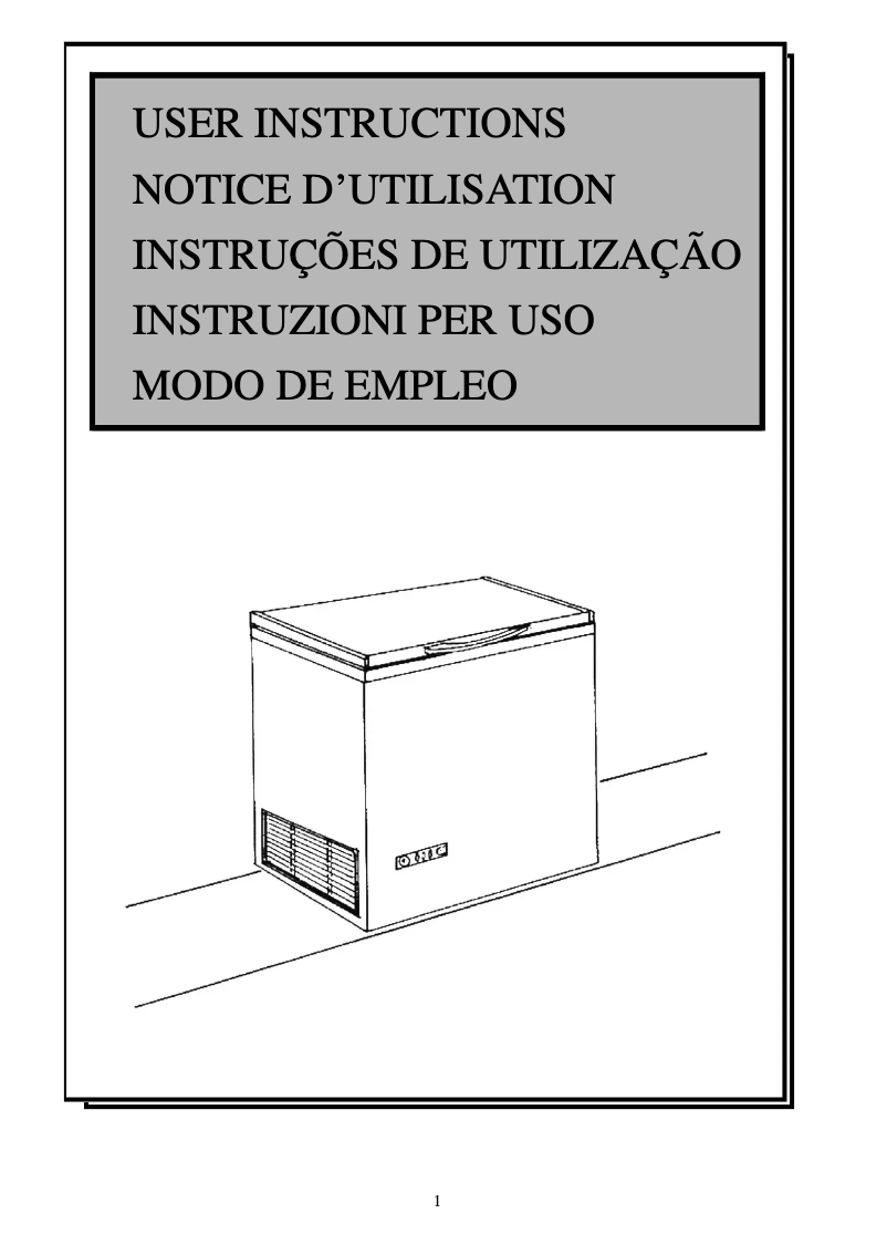 Page n°1 - Manuel utilisateur Tensai TCHEU180