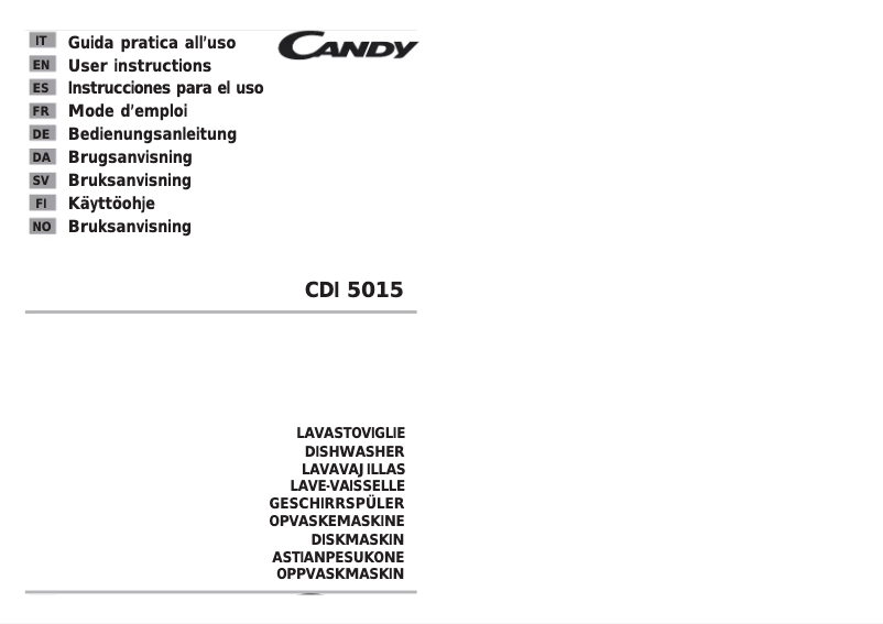 Image de la première page du manuel de l'appareil CDI 5015 S