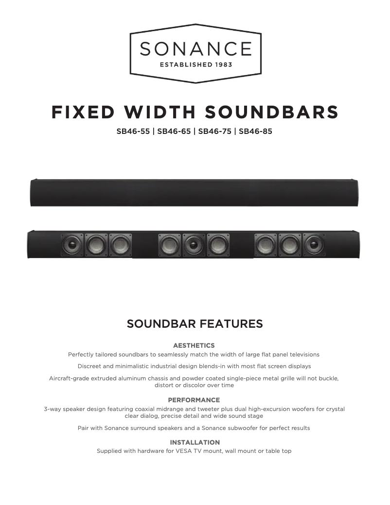 Image de la première page du manuel de l'appareil SB46-65