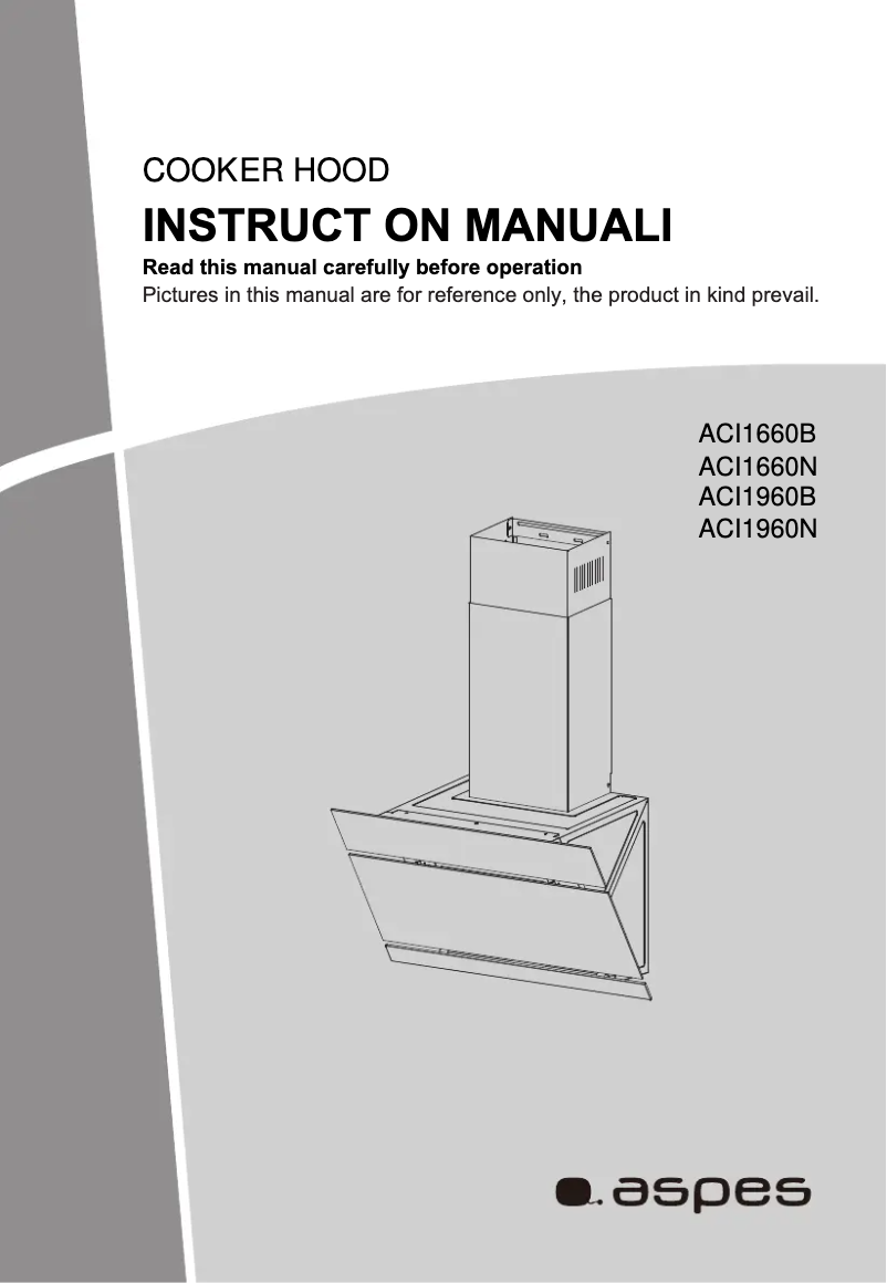Page 1 de la notice Manuel utilisateur Aspes ACI1660N