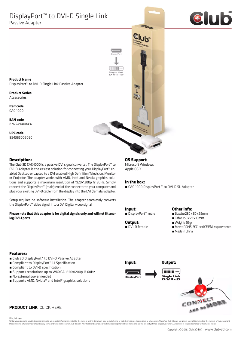 Image de la première page du manuel de l'appareil CAC-1000