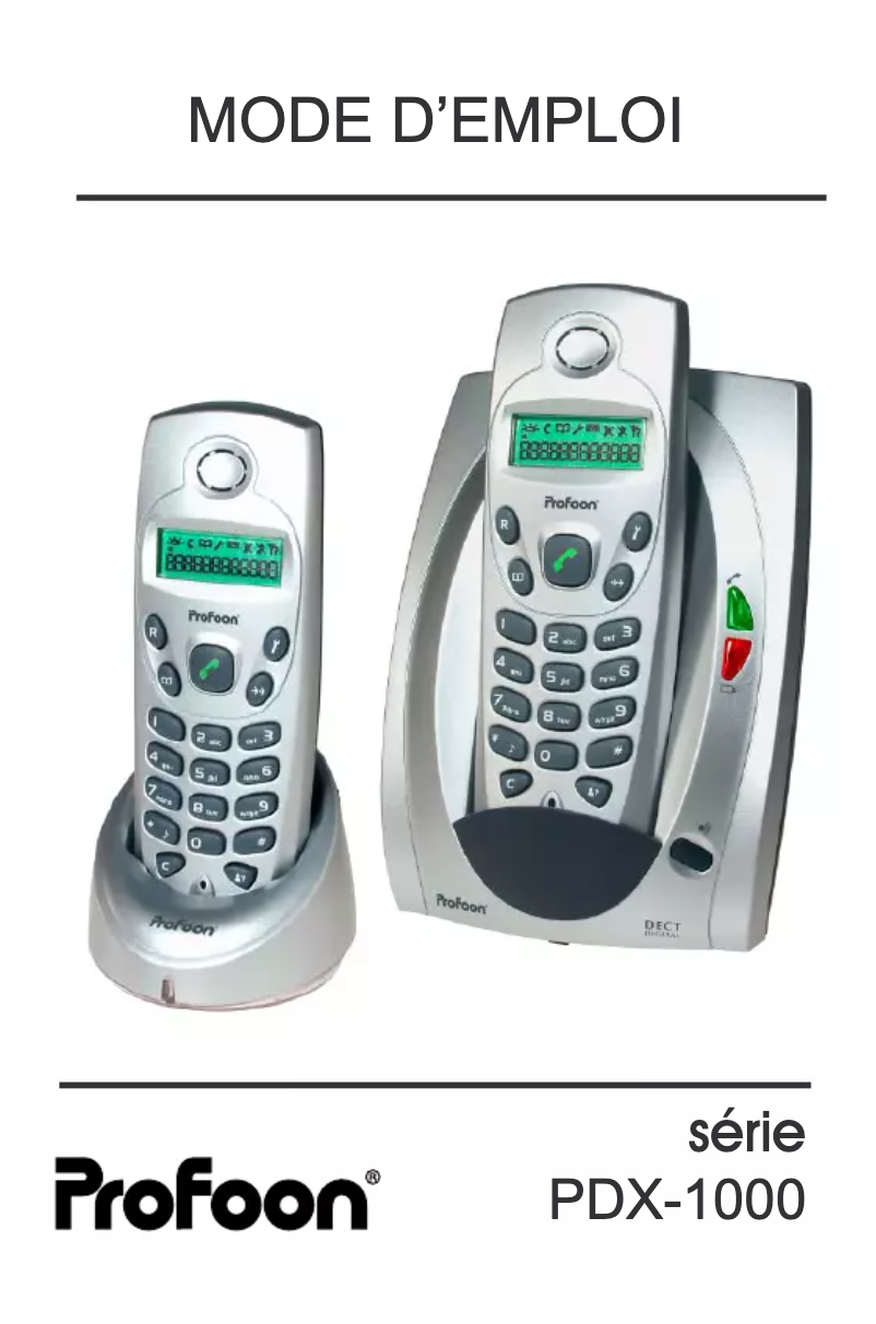 Página 1 del manual Manual de usuario Profoon PDX-1000