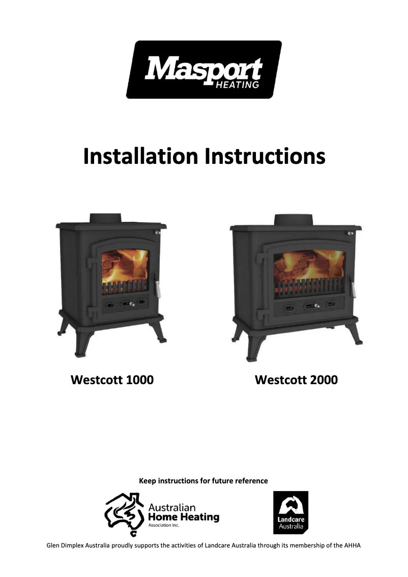 Página 1 del manual Manual de usuario Masport Westcott 1000