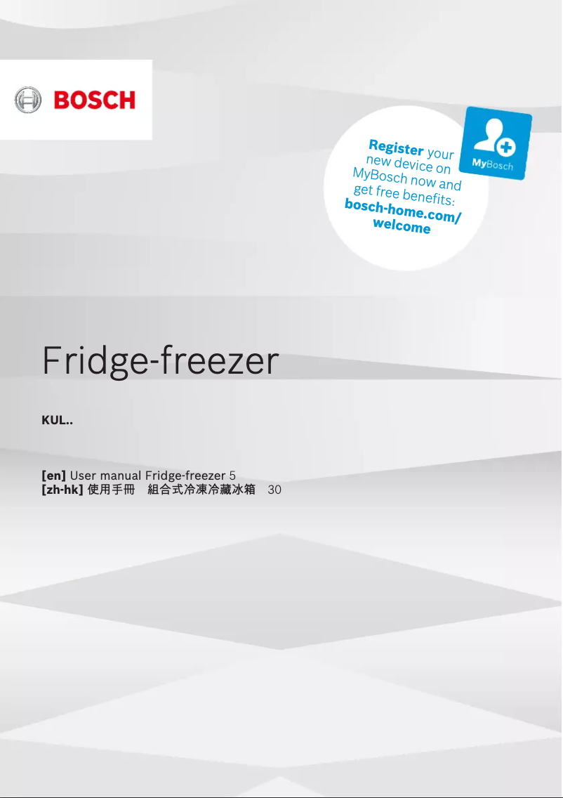 Page n°1 - Manuel utilisateur Bosch KUL15AFF0G