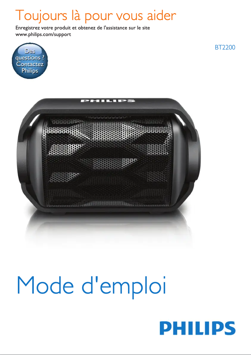 Imagen de la primera página del manual del dispositivo BT2200W