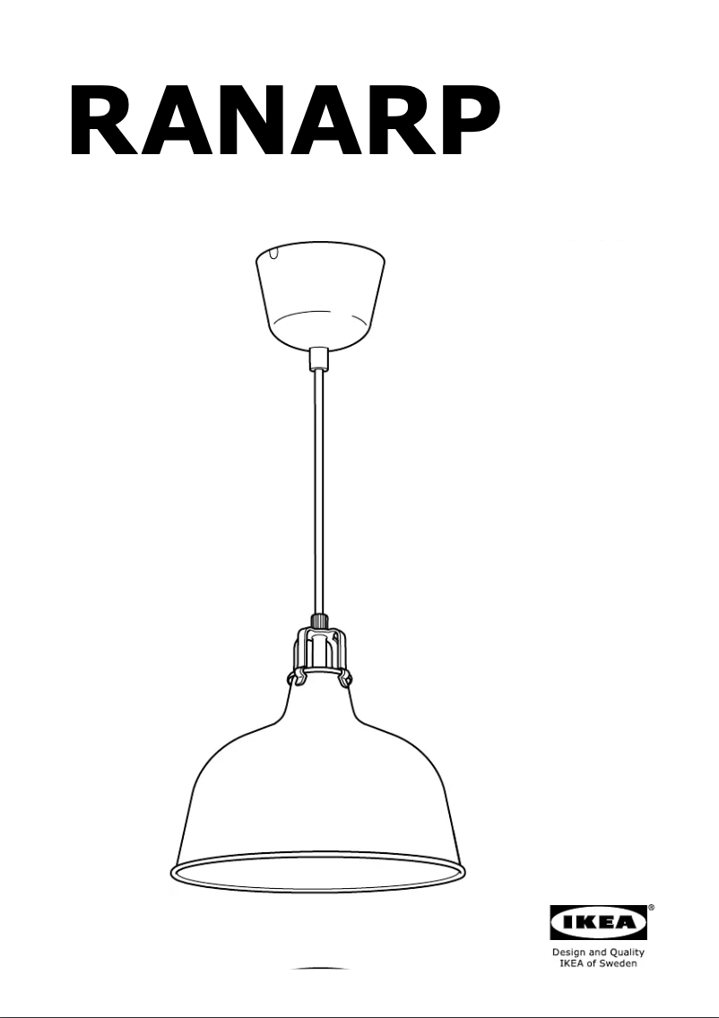 Image de la première page du manuel de l'appareil RANARP