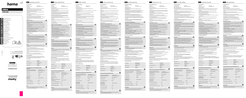 Page n°1 - Manuel utilisateur Hama 200137