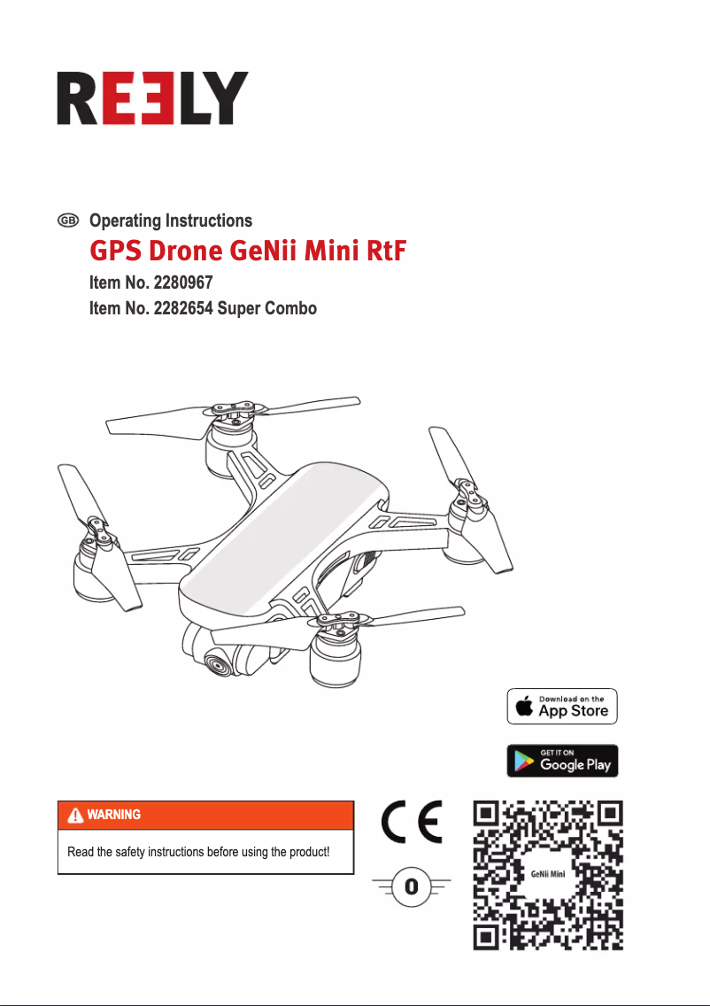 Page 1 de la notice Manuel utilisateur Reely GeNii Mini RTF