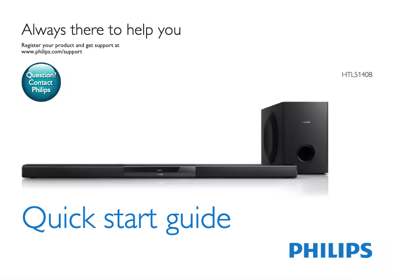 Image de la première page du manuel de l'appareil HTL5140B