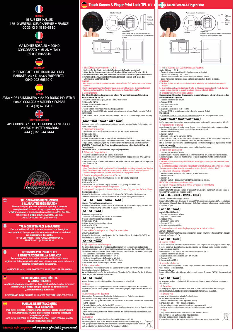 Page 1 de la notice Manuel utilisateur Phoenix Fire File FS2252F