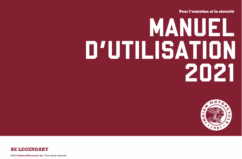 Image de la première page du manuel de l'appareil Chieftain Elite (2021)