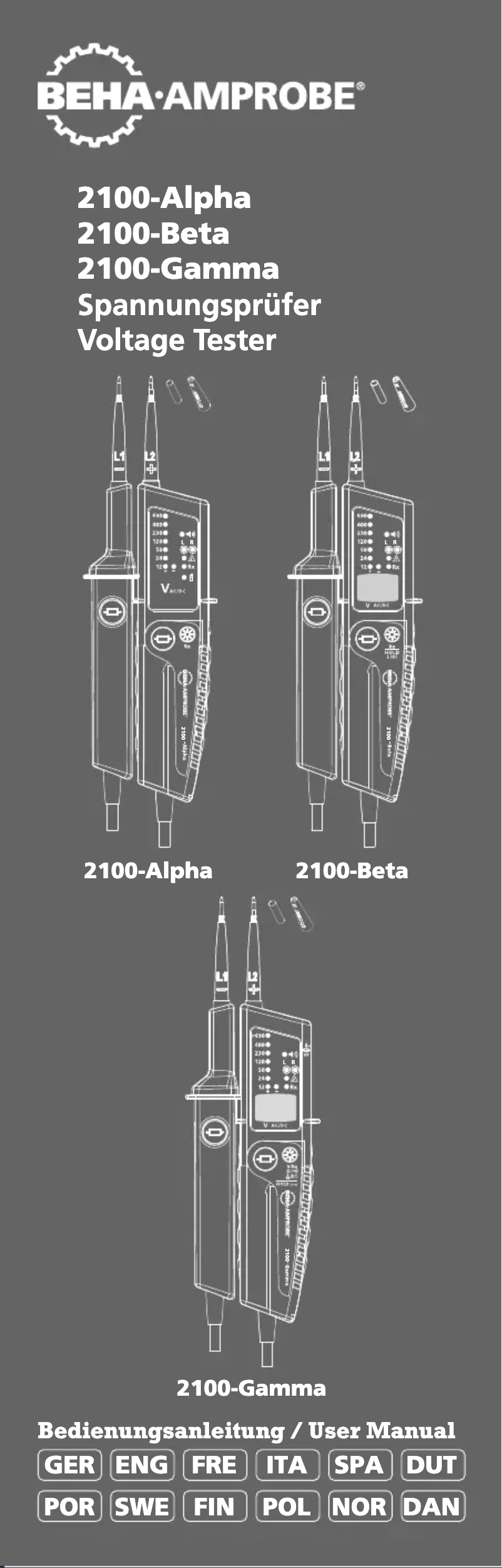 Página 1 del manual Manual de usuario Beha-Amprobe AMP-25
