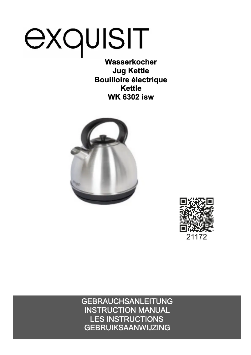 Image de la première page du manuel de l'appareil WK 6302 isw