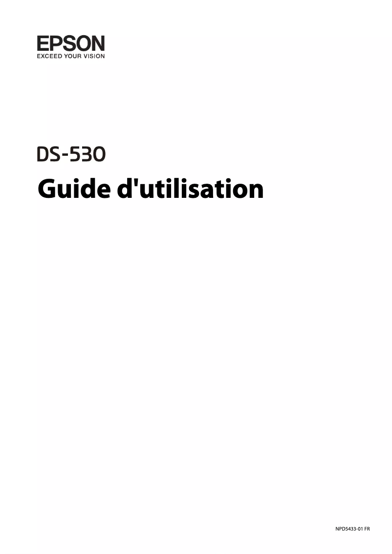 Page 1 of the manual User Manual Epson WorkForce DS-530N