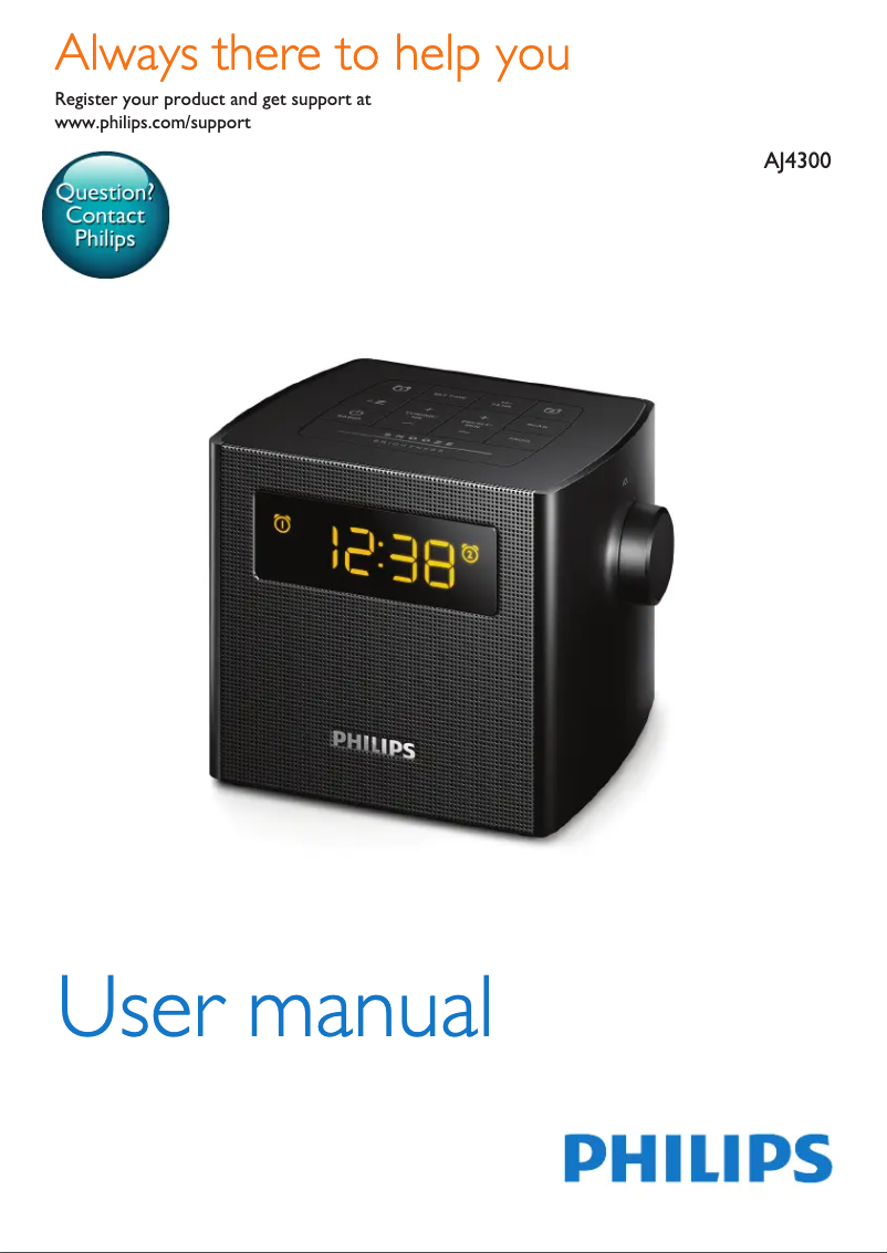 Page n°1 - Manuel utilisateur Philips AJ4300W