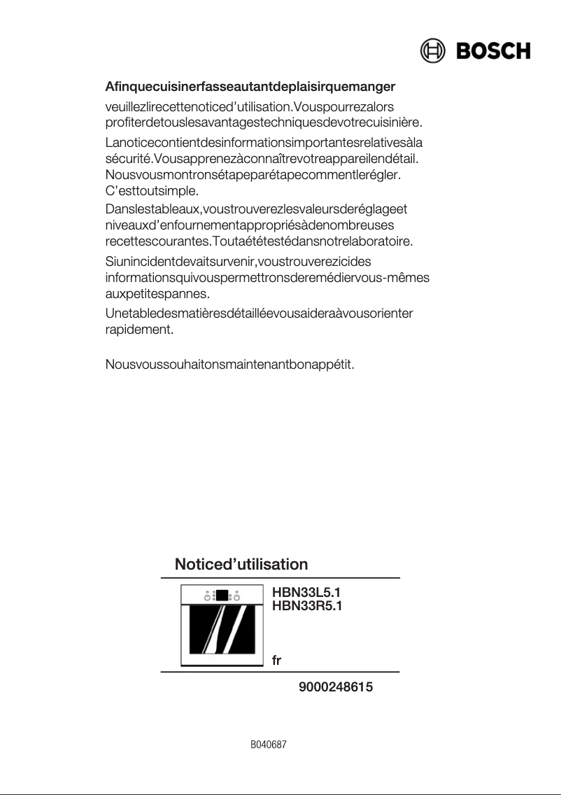 Image de la première page du manuel de l'appareil HBN33R551