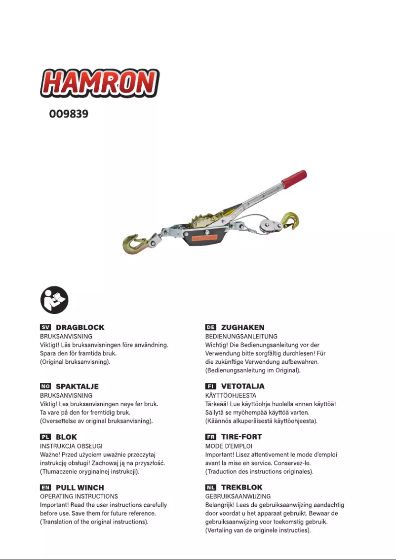 Página 1 del manual Manual de usuario Hamron 009839