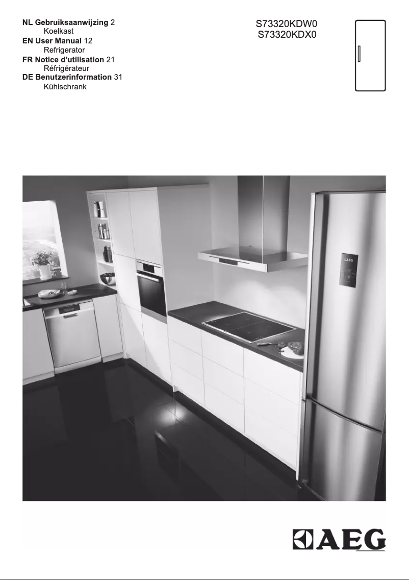 Page n°1 - Manuel utilisateur AEG S73320KDX0